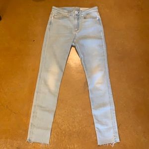 rag & bone Nina High Waist Ankle Skinny Jeans in Akron Size 25